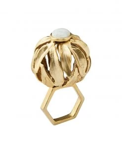 Kim Seybert Napkin Rings Orb Napkin Ring In Gold, Set Of 4