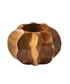 Kim Seybert Twist Napkin Ring In Brown & Gold, Set Of 4