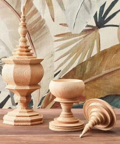 Kim Seybert Home Decor Decor Totem In Natural, Set Of 2 In A Box