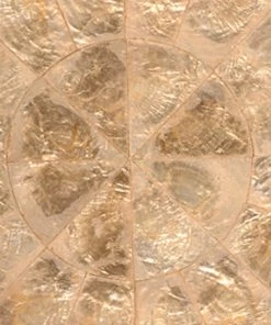 Kim Seybert Round Capiz Placemat In Champagne, Set Of 4