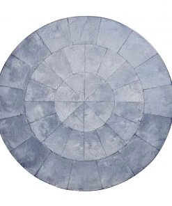 Kim Seybert Round Capiz Placemat In Periwinkle, Set Of 4