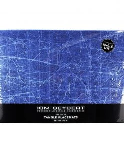 Kim Seybert Tangle Placemat In Blue, Set Of 12 In A Poly Bag Placemats