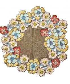 Kim Seybert Bouquet Placemat In Multi, Set Of 2 Placemats