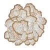 Kim Seybert Botanica Placemat In White, Gold & Silver, Set Of 2