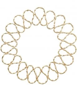 Kim Seybert Placemats Bamboo Charger In Gold, Set Of 4