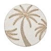 Kim Seybert Palm Coast Placemat In Ivory & Natural & Gold, Set Of 2