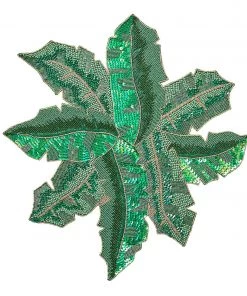 Kim Seybert Placemats Banana Palm Placemat In Green & Gold, Set Of 4