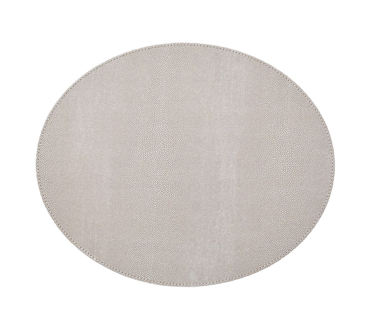 Kim Seybert Placemats Oval Shagreen Placemat In Elephant, Set Of 4