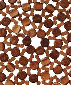 Kim Seybert Placemats Round Bamboo Placemat In Brown, Set Of 4