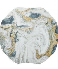 Kim Seybert Cosmos Placemat In Ivory, Gold & Silver, Set Of 4