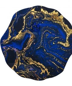 Kim Seybert Placemats Cosmos Placemat In Midnight & Gold, Set Of 4