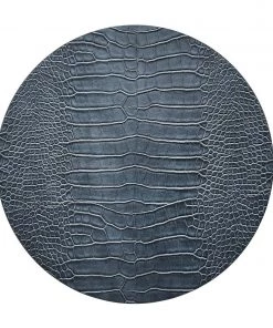 Kim Seybert Croco Placemat In Cadet, Set Of 4 Placemats