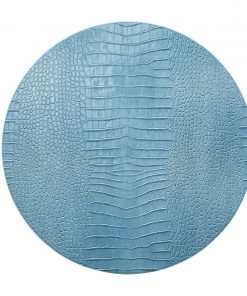 Kim Seybert Placemats Croco Placemat In Glacier Blue, Set Of 4