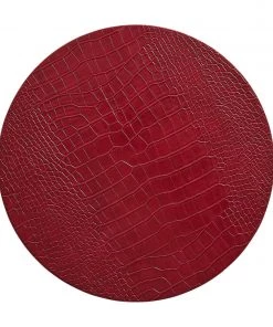 Kim Seybert Croco Placemat In Red, Set Of 4 Placemats