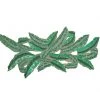 Kim Seybert Banana Palm Runner In Green & Gold Table Runners