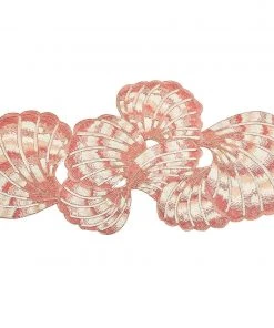 Kim Seybert Triton Runner In Ivory & Blush