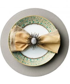 Kim Seybert Shagreen Placemat In Elephant, Set Of 4