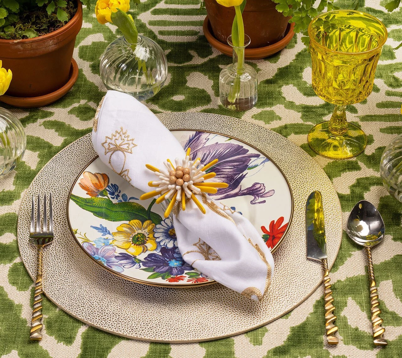 Kim Seybert Pebble Placemat In Gold, Set Of 4