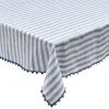 Kim Seybert Tablecloths Linea Tablecloth In White & Blue
