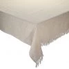 Kim Seybert Tablecloths Fringe Tablecloth In Natural & Silver