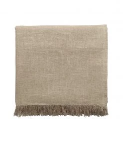 Kim Seybert Tablecloths Fringe Tablecloth In Natural & Silver