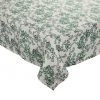 Kim Seybert Ella Tablecloth In Ivory & Green