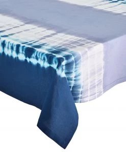 Kim Seybert Tablecloths Duo Dye Tablecloth In Navy & Periwinkle