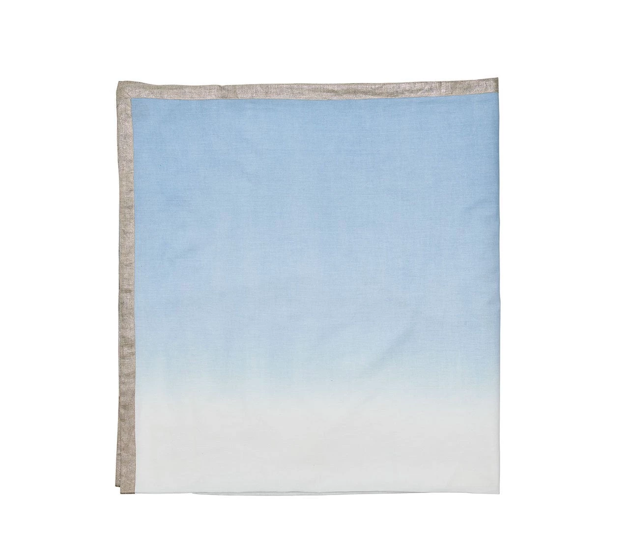 Kim Seybert Dip Dye Tablecloth In White & Periwinkle