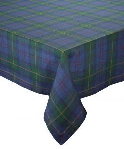Kim Seybert Tablecloths Tartan Tablecloth In Blue & Green
