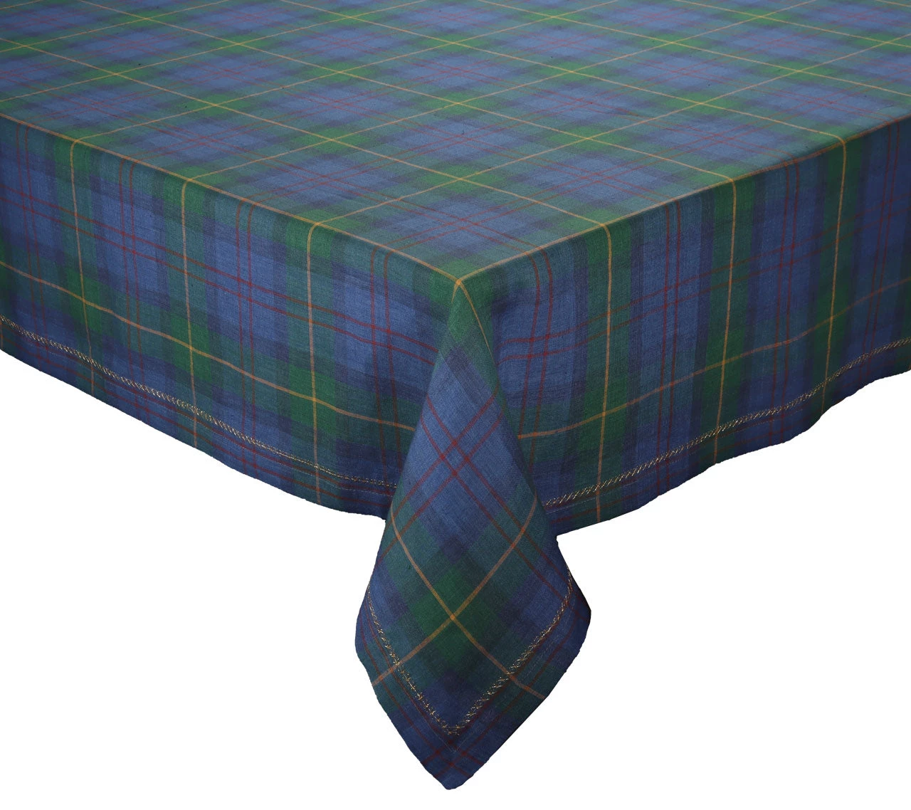 Kim Seybert Tablecloths Tartan Tablecloth In Blue & Green