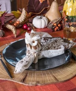 Kim Seybert Metafoil Napkin In White & Bronze, Set Of 4 Napkins