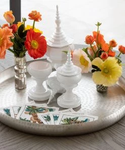 Kim Seybert Decor Totem In White, Set Of 2 In A Box Home Decor