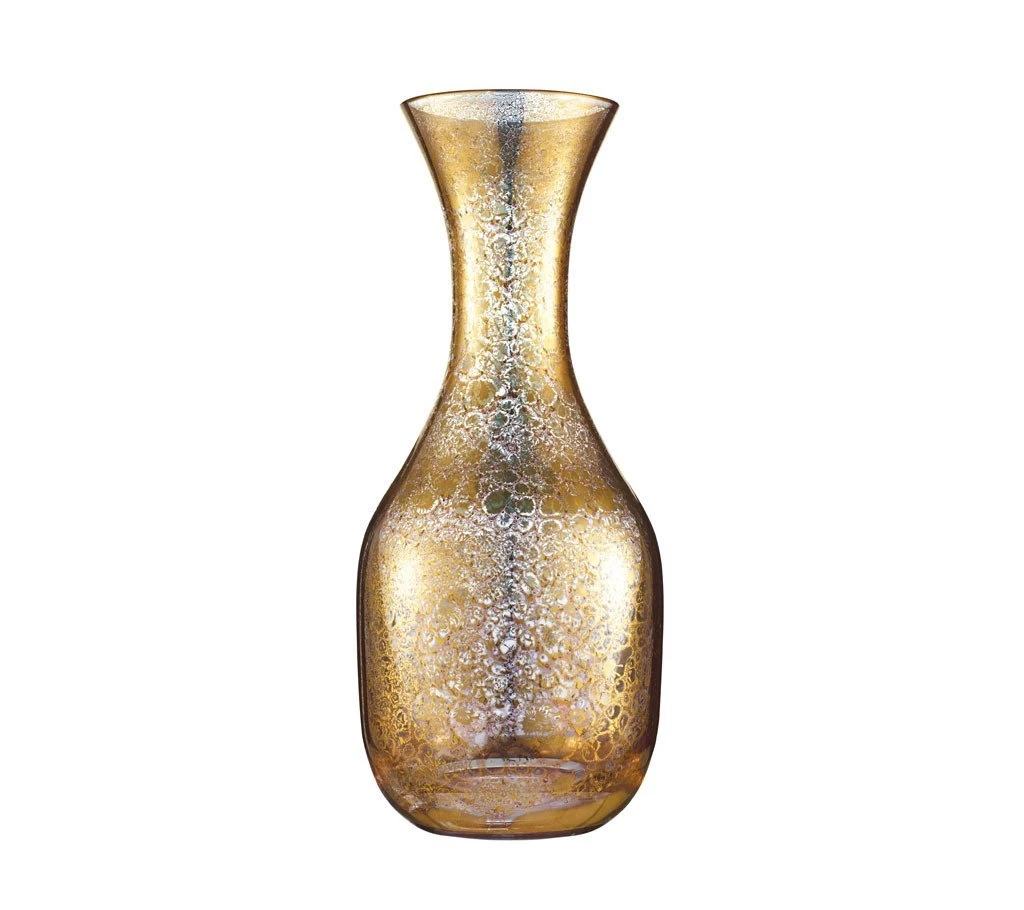 Kim Seybert Crackle Decanter In Gold