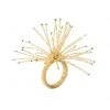 Kim Seybert Spider Bead Burst Napkin Ring In Champagne, Set Of 4