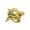 Kim Seybert Flux Napkin Ring In Gold, Set Of 4 Napkin Rings