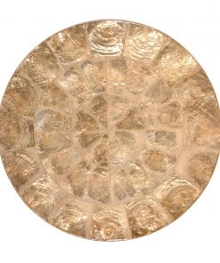 Kim Seybert Round Capiz Placemat In Champagne, Set Of 4