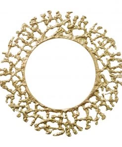 Kim Seybert Molten Charger In Gold, Set Of 4 Placemats