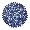 Kim Seybert Placemats Round Bamboo Placemat In Navy Blue, Set Of 4