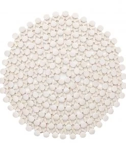 Kim Seybert Round Bamboo Placemat In White, Set Of 4 Placemats