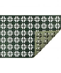 Kim Seybert Grid Placemat In Hunter & Sage, Set Of 4 Placemats