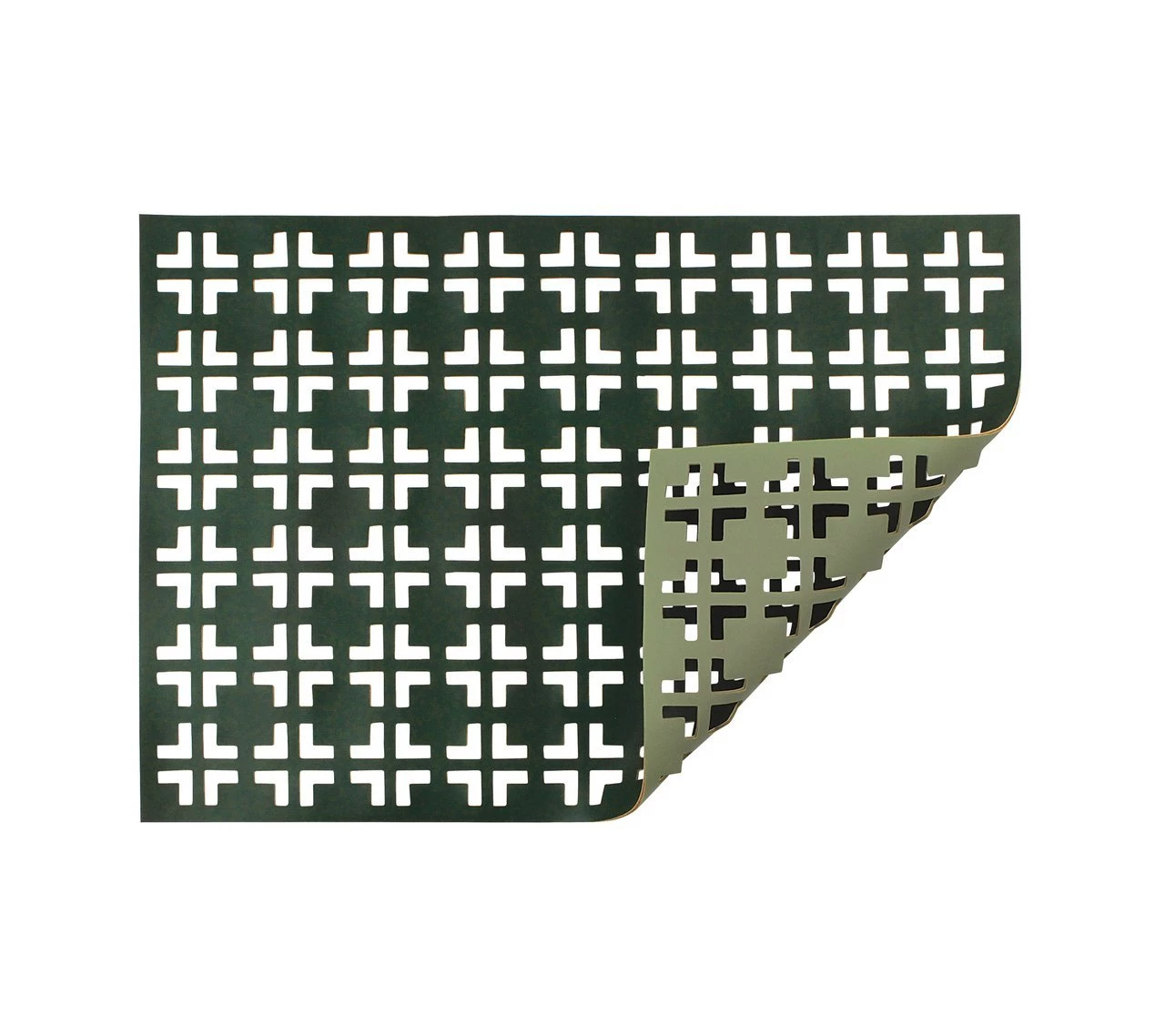 Kim Seybert Grid Placemat In Hunter & Sage, Set Of 4 Placemats