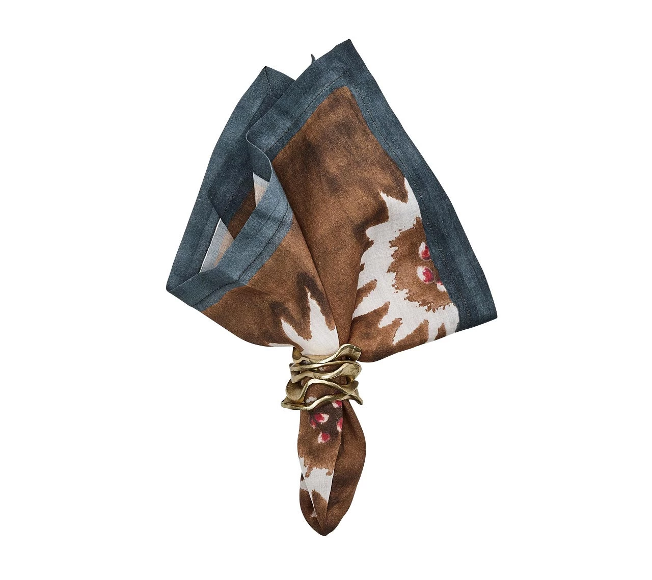 Kim Seybert Napkins Foliage Napkin In Beige, Taupe & Gray, Set Of 4