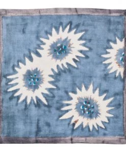 Kim Seybert Foliage Napkin In Blue & Gray, Set Of 4 Napkins