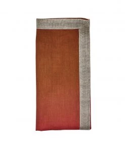 Kim Seybert Dip Dye Napkin In Cranberry & Orange, Set Of 4 Napkins