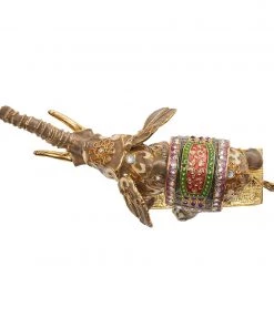 Kim Seybert Napkin Rings Mahout Napkin Ring In Gold, Set Of 4 In A Gift Box