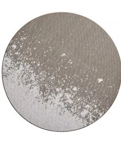 Kim Seybert Metafoil Placemat In Taupe & Sliver, Set Of 4