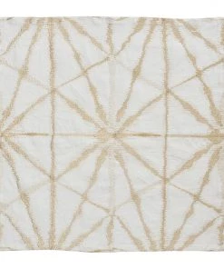 Kim Seybert Luna Napkin In White & Gold, Set Of 4 Napkins