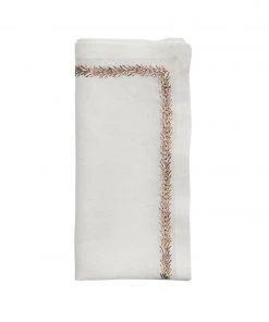 Kim Seybert Napkins Jardin Napkin In White & Multi, Set Of 4